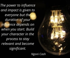 Influence and Character